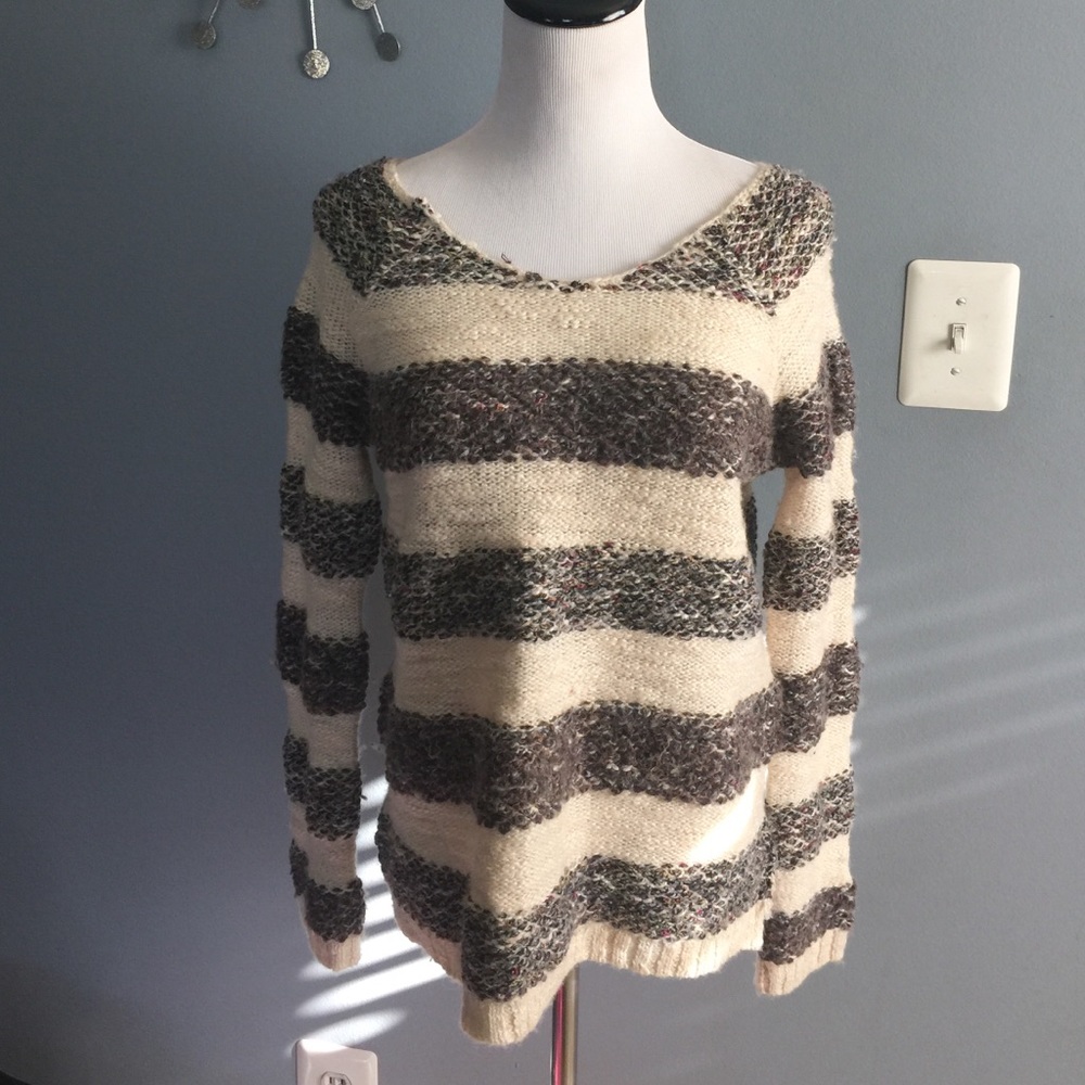 Free People striped sweater size 0